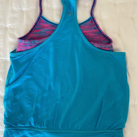 Blue layered Ivivva by Lululemon tank top - Picture 2 of 5